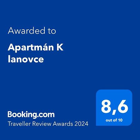 Апартаменты Apartman K Lanovce Яхимов Экстерьер фото